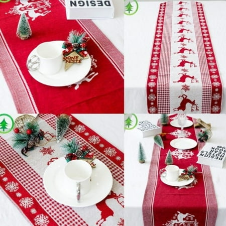 

Classical Christmas Decorations Tablecloth For New Year Home Kitchen Table Party Covers