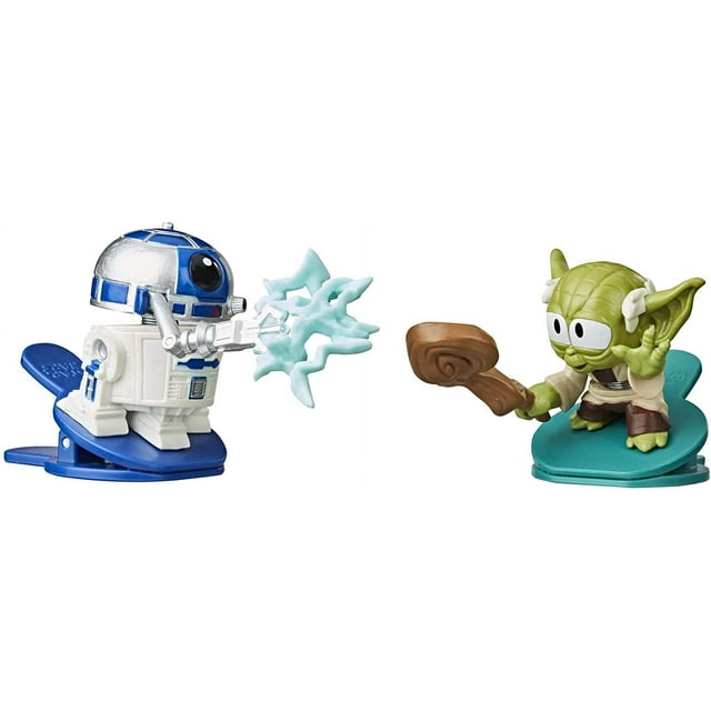 Figura de acción Star Wars Battle Bobblers R2-D2 Vs Yoda paquete de 2