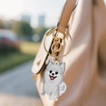 thumbnail image 1 of Porte-clés de Rangement pour Poils d'Animaux Bouteille Commémorative Transparente Pendentif Souvenir pour Amoureux des Chiens, 1 of 3