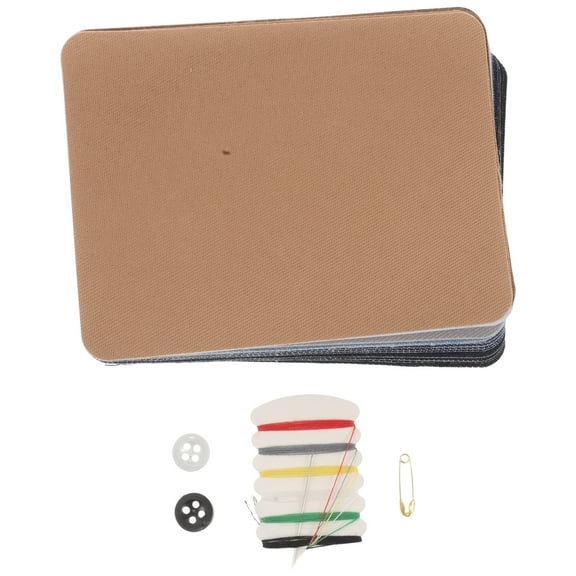 HOMEMAXS 1 Set Fabric Patches For Clothes Repair And Decoration Iron On Knee And Elbow Patches Adhesive-Backed Rectangular Patches For Jeans And Pants