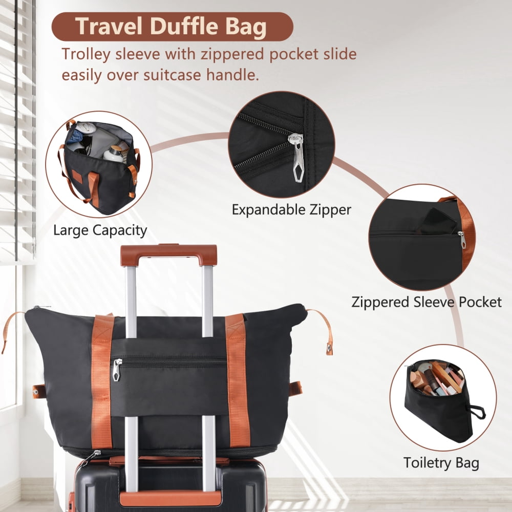 Pawverly 20-Inch Carry-On Luggage Set, 3-Piece Hardshell ABS Suitcase with 360° Spinner Wheels, TSA-Approved Lock & Expandable Travel Bag for Weekend and Business Travel