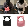 thumbnail image 2 of FENOHREFE Shoulder Bag Bowknot Purse Clutch Shoulder Handbag with Zipper Closure for Women Crossbody Bag with Removable Straps, 2 of 8