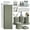Sage Green, variant on Lammaloe White Bathroom Accessories Sets and Shower Caddy for Bathroom Sets with Shower Curtain Sets and Rugs for Bathroom Decor with Toothbrush Holder