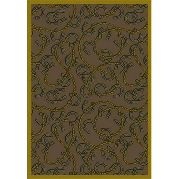 Rodeo Dark Dust 7 ft.8 in. x 10 ft.9 in.  WearOn Nylon Machine Tufted- Cut Pile Whimsy Rug