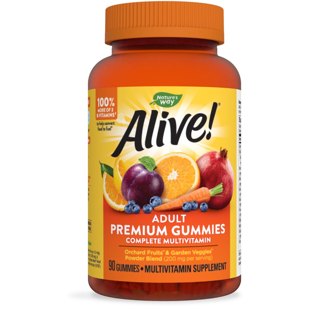 Nature’s Way Alive! Adult Premium Gummy Multivitamin, 14 Vitamins and