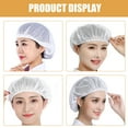 thumbnail image 5 of Raindrops 4pcs Reusable Cotton Mesh Hair Net Caps for Baking Chef, 5 of 8
