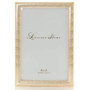 Antique Gold Bead 3.5x5 Hinged Double Picture Frame - Walmart.com