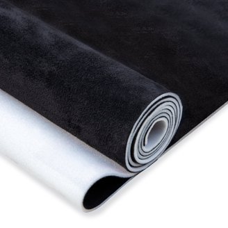 X AUTOHAUX Suede Headliner Fabric 60" X 60" Foam Backed For Car Light Gray