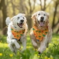 thumbnail image 3 of Dog Bandana 2 Pack,Orange Dinosaur Volcano Pattern Bandanas for Dogs,Cat Bandana,Small/ Large Dog Bandana 2 Size,Dog Bandanas, 3 of 6