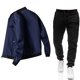 thumbnail image 4 of Conjunto de chaqueta informal con cremallera para hombre, de color sólido chaqueta cómoda, moda popular, primavera y otoño, nuevo, 2024, 4 of 4