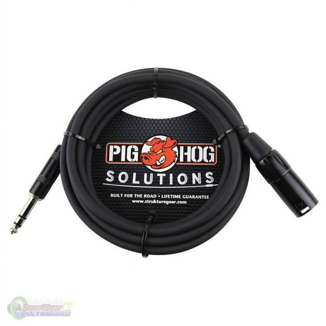 Pig Hog PX-TMXM50 1/4" TRS to XLR Balance Adaptor Cable, 50 Feet