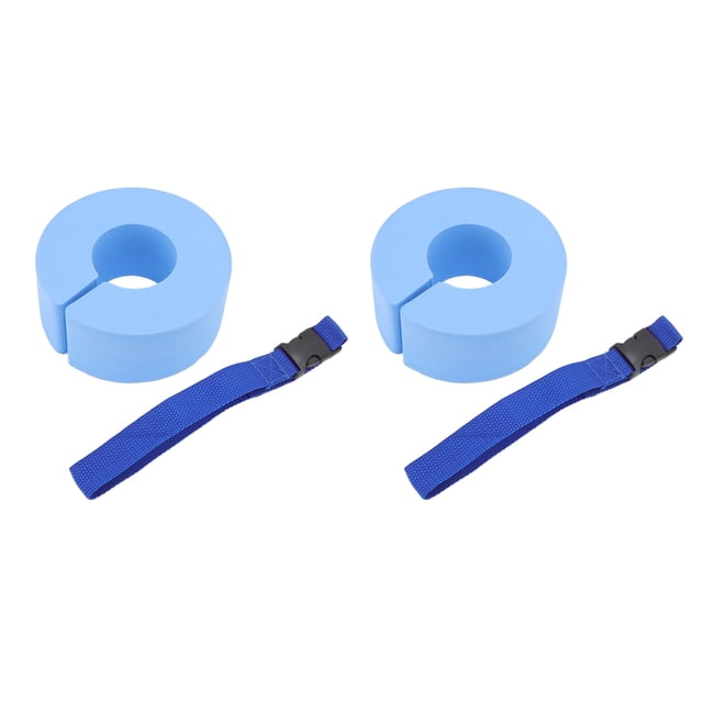 2 piezas de puños de natación gruesos para bebés, anillo de espuma de flotabilidad para natación de niños, equipo de natación para niños, cinturón azul