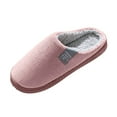 thumbnail image 4 of Gvdentm Men's House Slippers Warm Slip on Indoor Outdoor House Shoes Slippers for Women Open Toe(Pink,10), 4 of 6