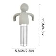 thumbnail image 4 of Gnmfd Human Shaped Tea Infuser Stainless Steel Mesh Tea Filter Funny Creative Loose Leaf Tea Maker for Office Home Kitchen Tea Lovers Gift, 4 of 4
