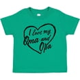 thumbnail image 3 of Inktastic I Love My Oma and Opa in Black Chalk Heart Boys or Girls Toddler T-Shirt, 3 of 5
