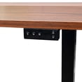 thumbnail image 6 of Stand Up Desk Store Programmable Electric Two-Tier Compact Standing Desk (Black Frame/Dark Walnut Desktop, 48” Wide), 6 of 8