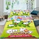 thumbnail image 2 of Om Nom Conjunto de sábanas temático, trío de piezas, cómodo y amigable con la piel, diseño único, regalo de decoración para el hogar para familiares, amigos y fans,140cm *210cm, 2 of 6
