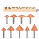 thumbnail image 4 of Juego de Cuchillos en Forma de V con de 8 mm, Cuchillos para Grabado por Computadora 3D, Cuchillos para Trabajar la Madera, Cortadores de Fresado en Forma de V, 4 of 5