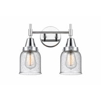 447-2W-PC-G54 Innovations Lighting Caden - 2 Light Bath Vanity-11 Inches Tall and 14 Inches Wide-Polished Chrome Finish-Seedy Glass Color