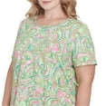 thumbnail image 4 of Alfred Dunner Womens Plus-Size Abstract Scroll Crew Neck Top, 4 of 4