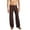 Coffee, variant on YYDGH Men's Ice Silk Long Yoga Pants Lounge Low Rise Trousers Sleepwear Bottoms with Drawstring(Coffee,S)