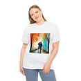thumbnail image 4 of "Ignite Romance with the First Date Oil Painting Unisex Heavy Cotton Tee, 4 of 12