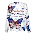 thumbnail image 3 of 4th Of July Scrub Shirts for Women US 250 Anniverasry Funny Red Blue and White Flag Floral Printed Working Jacket Scrubs Working Nurse Uniforms with Pockets, 3 of 5