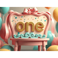 thumbnail image 3 of Glittery One Letter Banner for First Birthday Party Decorative Backdrop Party Supplies Photography Props Balloon Decorations Celebration Background, 3 of 7