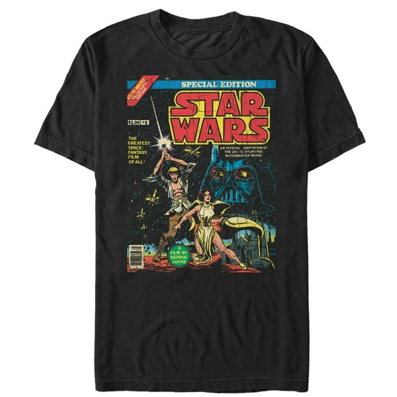 Men's Star Wars Special Edition Comic Book  Graphic Tee Black X Large