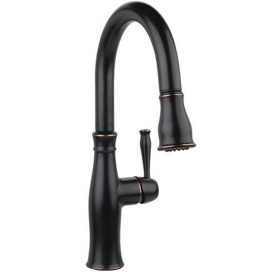 Miseno Mk381 Donya Pull Down Kitchen Faucet With Magnetic Docking Multi Flow Spray Head Includes Optional Deck Plate