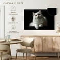 thumbnail image 5 of Elephant Stock White Persian Cat Wall Art - Horizontal Canvas Wall Art - Living Room Wall Decor - Animal Canvas - Black And Gray Decor - 36" x 24", 5 of 8