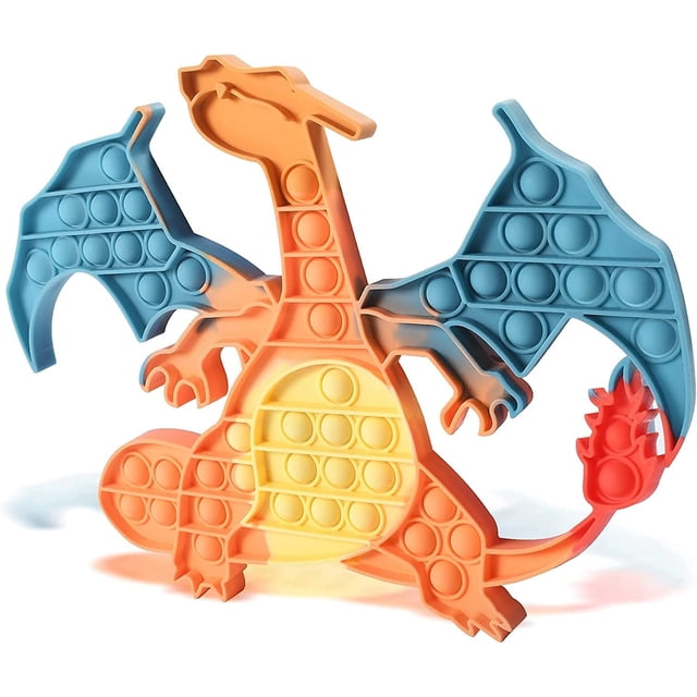 Fidget Toy HUOGUO Charizard Dinosaur Pop Bubble para niños/Adu