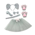 thumbnail image 2 of Accesorios para disfraz de elefante animal, kit de tocados para fiestas y presentaciones. 6 piezas, 2 of 8