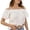 A-White505, variant on XIAONU Women's Solid Off Shoulder Blouse Loose Fit Short Sleeve Ruffled Neck Pullover Top Lightweight Flowy Casual Top
