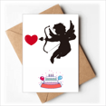 thumbnail image 1 of Cartes de Vœux Joyeux Anniversaire Motif Cœur d'Ange Cupidon avec Enveloppes Vierges, 1 of 3