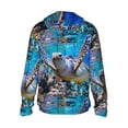 thumbnail image 3 of Gaeub Sea Turtle Swims Men's and Women's UPF 50+ Long-Sleeved Sun Protection Clothing, Fishing Shirt Long Sleeve Zip - XX-Large, 3 of 9