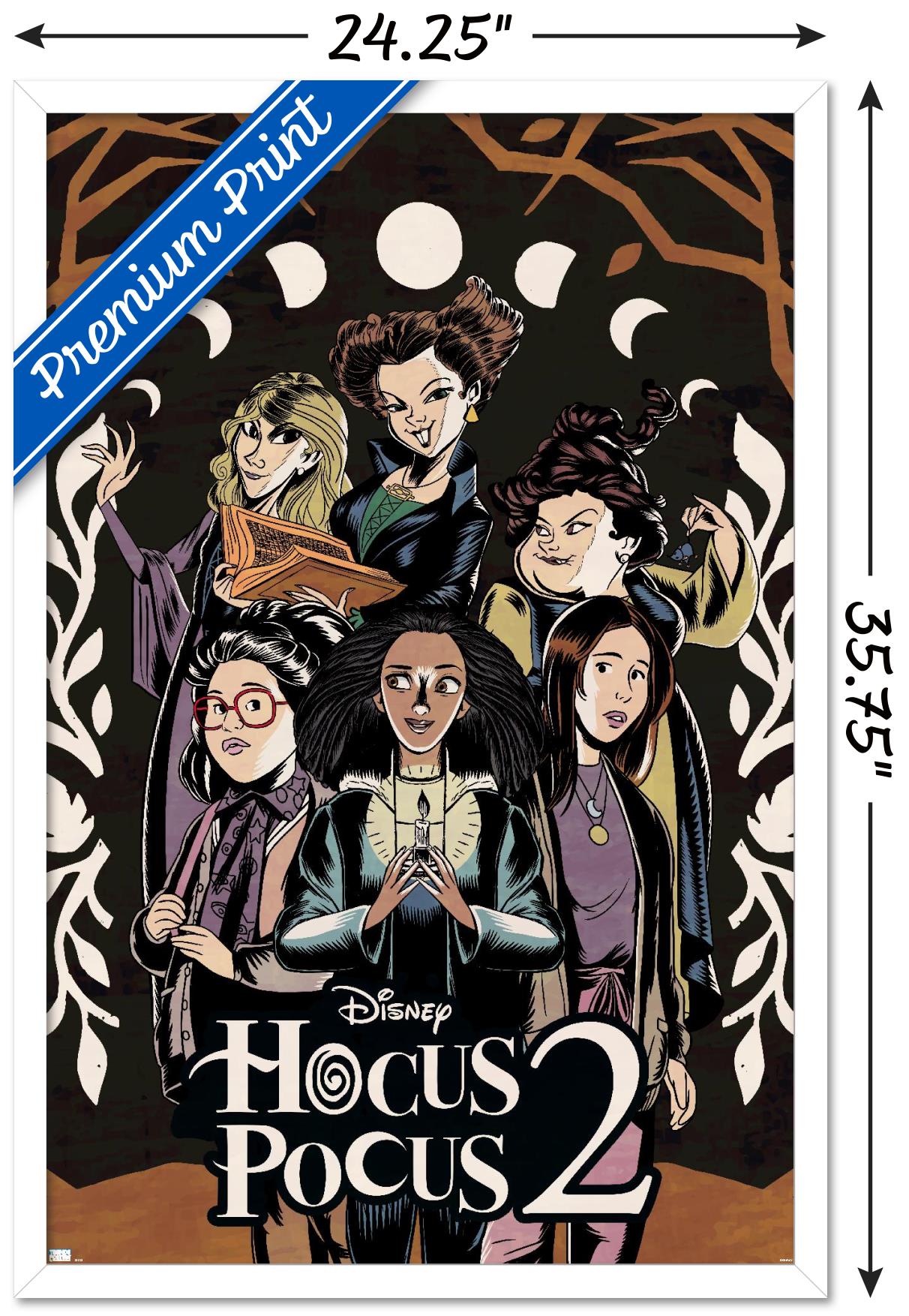 Disney Hocus Pocus 2 - Group Wall Poster, 22.375" x 34" Framed