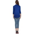 thumbnail image 5 of CEASIKERY Women's Blouse;3/4 Sleeve Tops;V Neck Casual Tunic;Loose Shirt, 5 of 12
