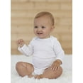 thumbnail image 5 of Gerber Baby Gender Neutral Long Sleeve White Onesies Bodysuits, 6-Pack, Preemie-24 Months, 5 of 9
