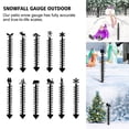 thumbnail image 2 of Snowfall Measuring Gauge - Iron Material, 85-90cm Length, Easy Install, Outdoor Winter Decor, 2 of 8