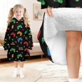 thumbnail image 6 of Game Controller Black Pattern Lamb Fleece Blanket Hoodies for Teens ,Teens Oversize Sherpa Wearable Hooded Blanket Sweatshirt with Super Pockets, 6 of 6