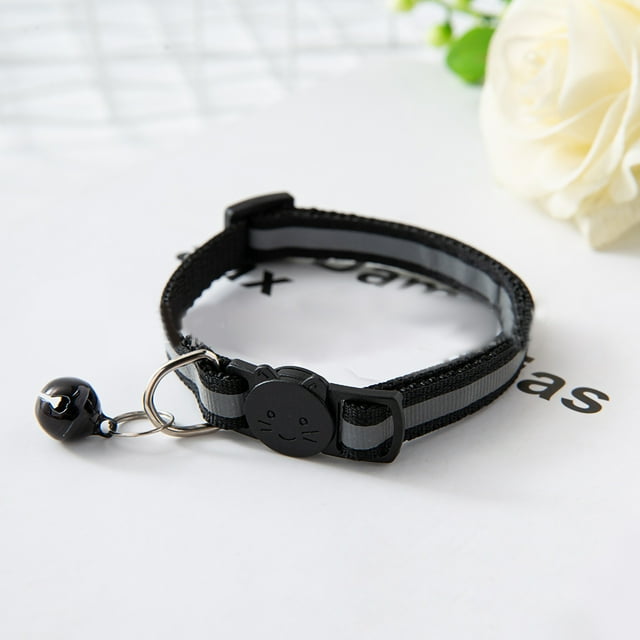 Collier pour Chat avec Boucle Réglable Réfléchissant pour Chiens Chiots Chatons