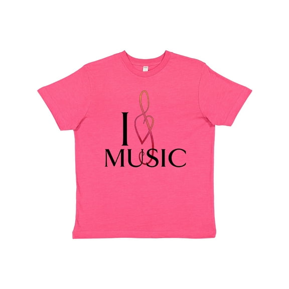 Inktastic I Love Music Youth T-Shirt