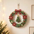 thumbnail image 7 of Sea Glass Christmas Wreath Kit DIY Holiday Wreath Making Supplies with Frosted Glass Beads Bows for Front Door Wall Mantel Handmade Gift, 7 of 7