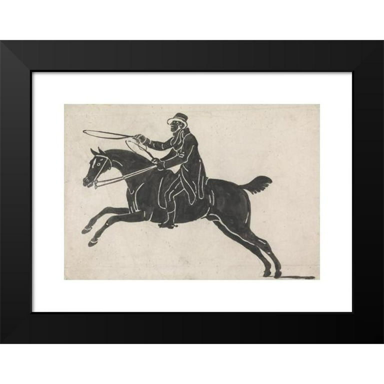 Rider and Galloping Horse Art Print Rider and Galloping Horse Art Print