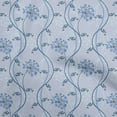 thumbnail image 1 of oneOone Cotton Flex Grayish Blue Fabric Florals Diy Clothing Quilting Fabric Print Fabric By Yard 40 Inch Wide, 1 of 5