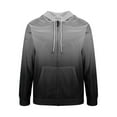 thumbnail image 3 of GERsome Men's Zipper Up Hoodies Gradient Color Block Drawstring Hooded Sweatshirt Long Sleeve Casual Sport Outwear with Pocket Sizes S-3XL, 3 of 4