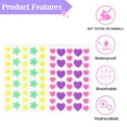 thumbnail image 3 of Pimple Pad, 156pcs Heart Star Shaped Hydrocolloid Pimple Pads Breathable  For Daily Use, 3 of 8
