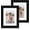 Black, variant on 4x6 Picture Frame Set of 2, Made of Real Glass and Distressed White Wooden Frame - Display Pictures 3.5x5 with Mat or 4x6 Without Mat, 4 by 6 Photo Frame for Wall or Tabletop Display
