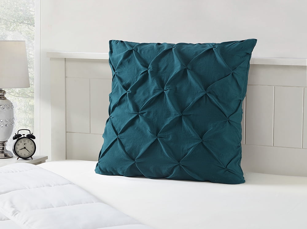 Standard Set of 2 Microfiber Polyester Society6 Ombre Waves in Teal by Aeva on Pillow Sham 